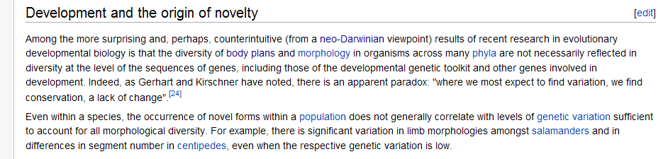 Picture of: Novelty in Evolutionary Development