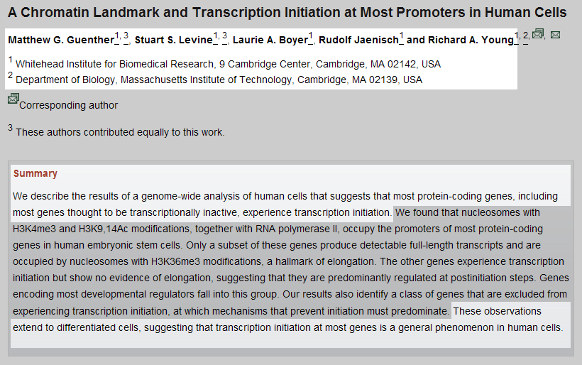 Picture of: Inactive Genes Still Produce RNA. Article description at cell.com